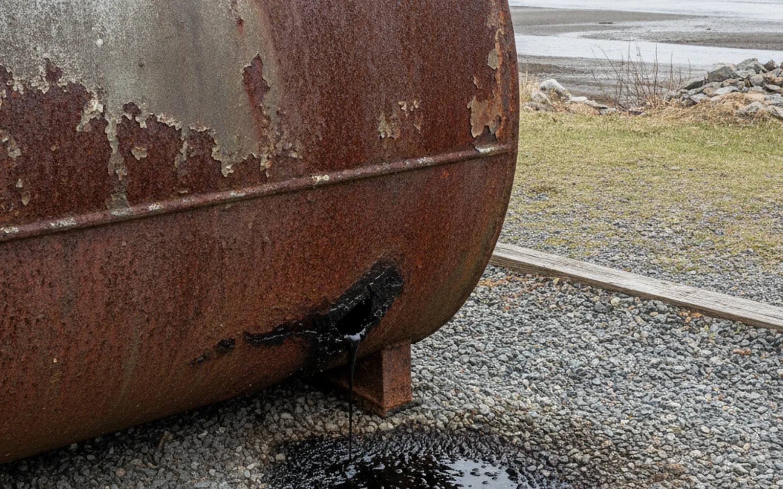 Homeowner noticing an oil smell near the basement furnace